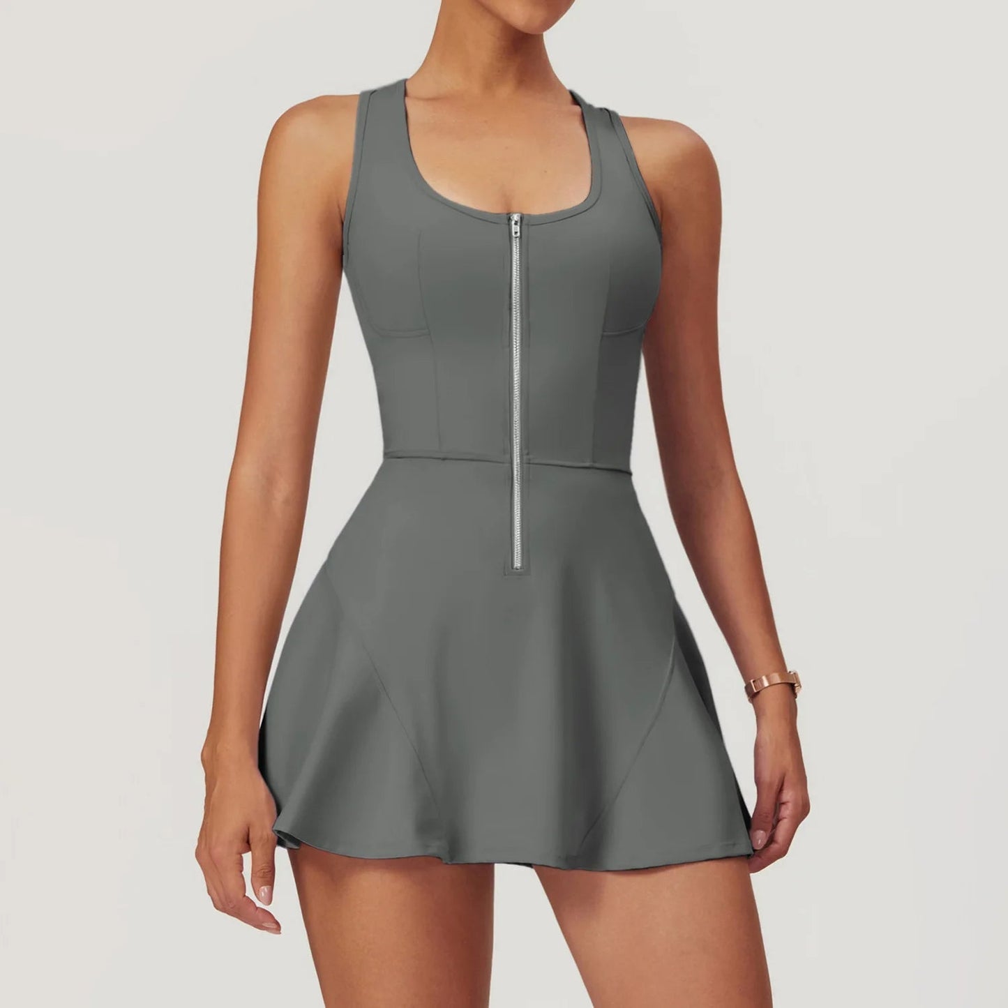 BLOOM™ – Push-up Yoga Bodysuit in Dress Design 