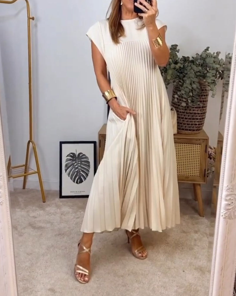 Seraphina™ | pleated maxi dress