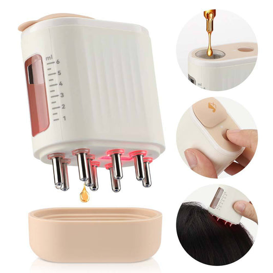 Elektrischer Kopfhautmassagegerät mit Haarwuchstherapie und Vibration
