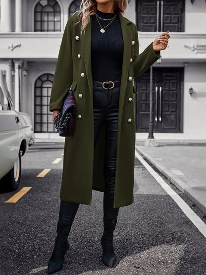 50% OFF | Liaquen™ | Fashion-conscious trench coat with belt and fur trim