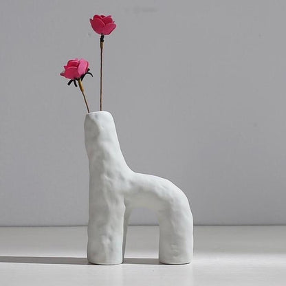 Modernes minimalistisches Keramikvase-Set für Wohnkultur