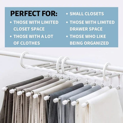 Multirack™ | 5-in-1 Magic Pants Rack - Set of 2