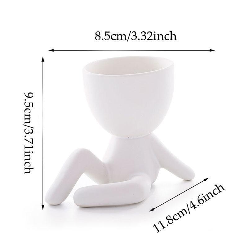 Minimalistische Keramik-Stimmungsvasen für Wohnkultur