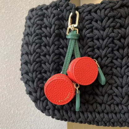 Weiches Leder Mini Münzgeldbörse mit niedlichem Frucht-Design