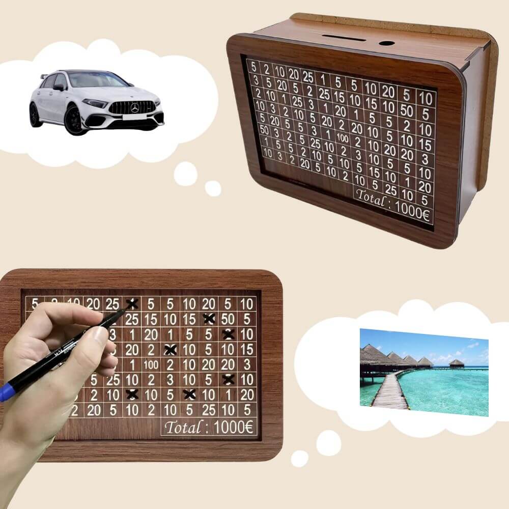 WealthBox™ | Wooden money box