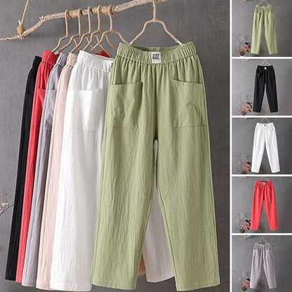 EcoEase™ | Cotton and linen casual pants!
