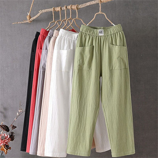 EcoEase™ | Cotton and linen casual pants!