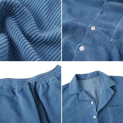 Magnus™ – Men's Summer Set with Short Sleeve Shirt &amp; Shorts 