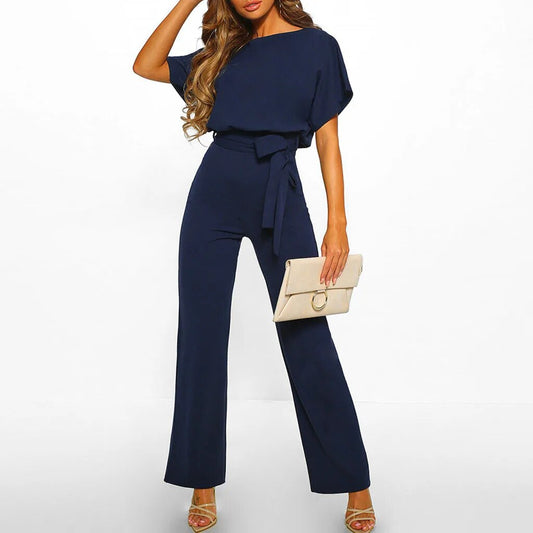 GlamourLine™ | Elegant jumpsuit with a flattering waistband