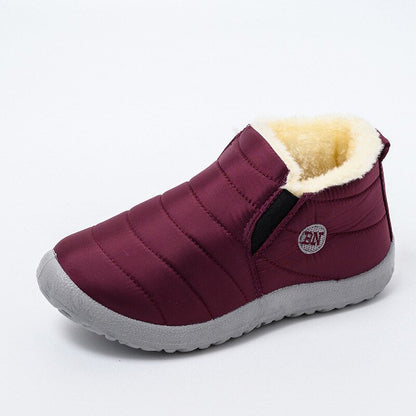 Ebeek™ Winter Female Slip On Flat Casual Shoes Waterproof