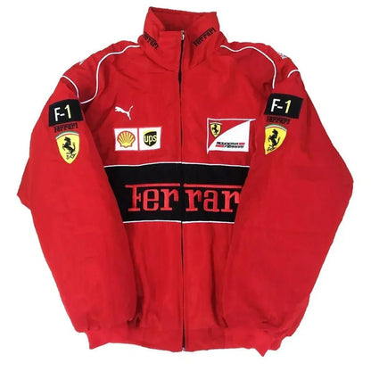 Comfry™ | Unisex vintage Ferrari-style racing jacket