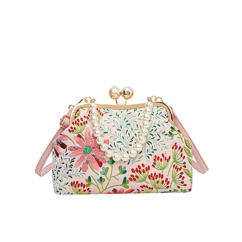FleurLuxe™ | Vintage Flower Embroidery Handbag 