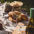 Weinplatte für Glashalterung