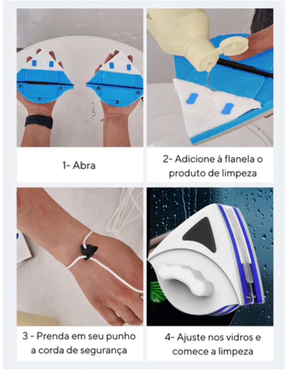 MagicClean™ – Magnetic Glass Cleaner