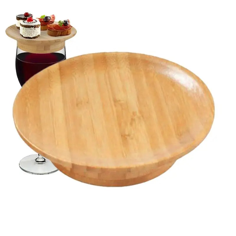 Weinplatte für Glashalterung