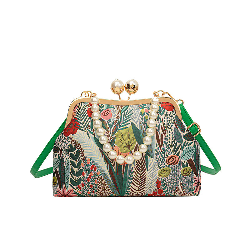 FleurLuxe™ | Vintage Flower Embroidery Handbag 