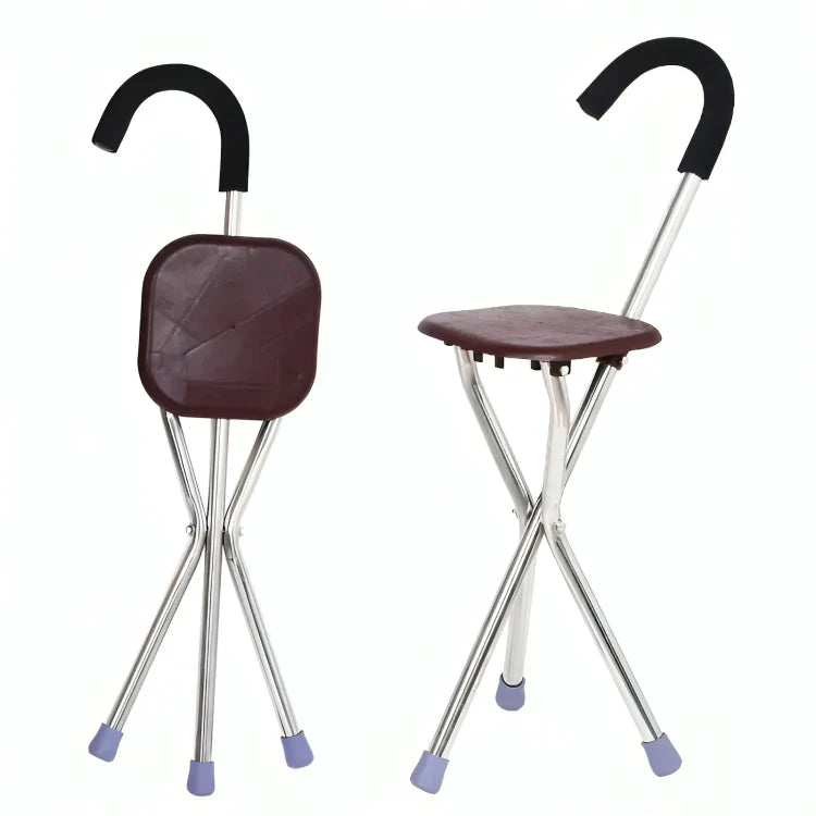 CrutchSeat™ | 2-in-1 walking stick and foldable seat
