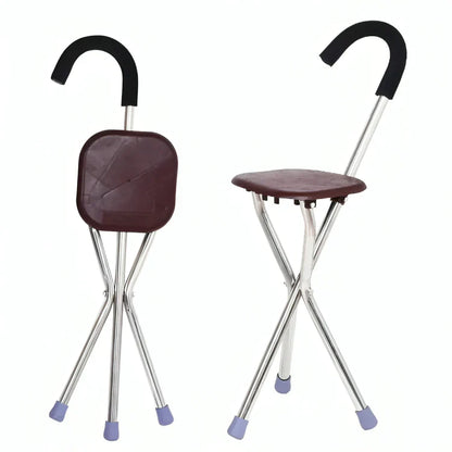 CrutchSeat™ | 2-in-1 walking stick and foldable seat