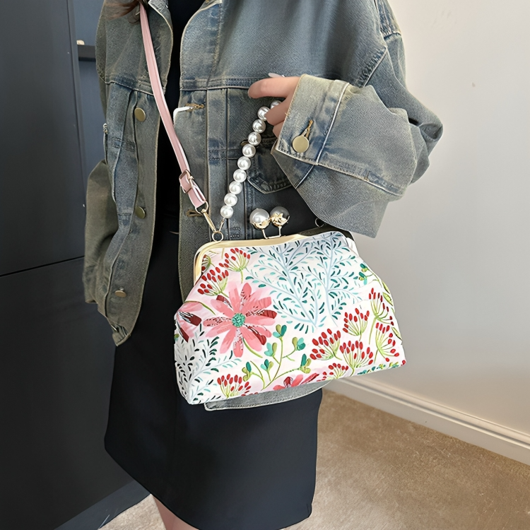 FleurLuxe™ | Vintage Flower Embroidery Handbag 