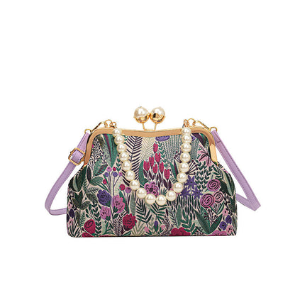 FleurLuxe™ | Vintage Flower Embroidery Handbag 