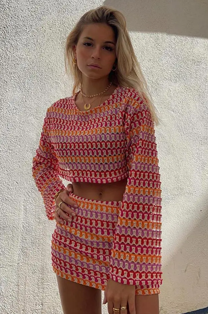 Ivy™ | Women's Lace Wrap Skirt Set