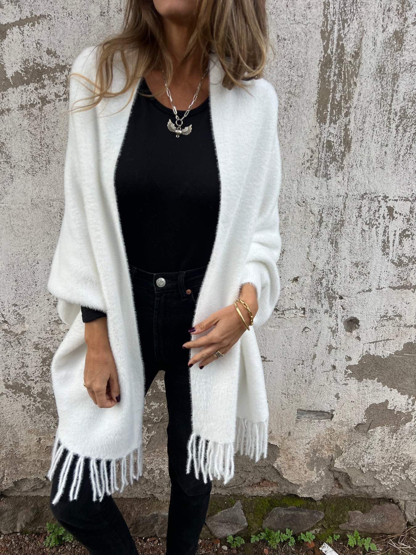Torch | Trendy wrap sweater with long sleeves