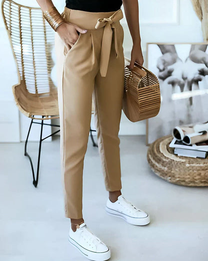 Dagny™ – Slim Fit Trousers with Belt for Office &amp; Everyday Wear 