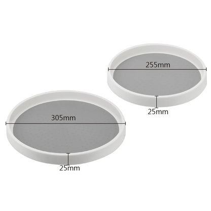 Turna™ | Round Kitchen Turntable Organizer with 2 Tiers