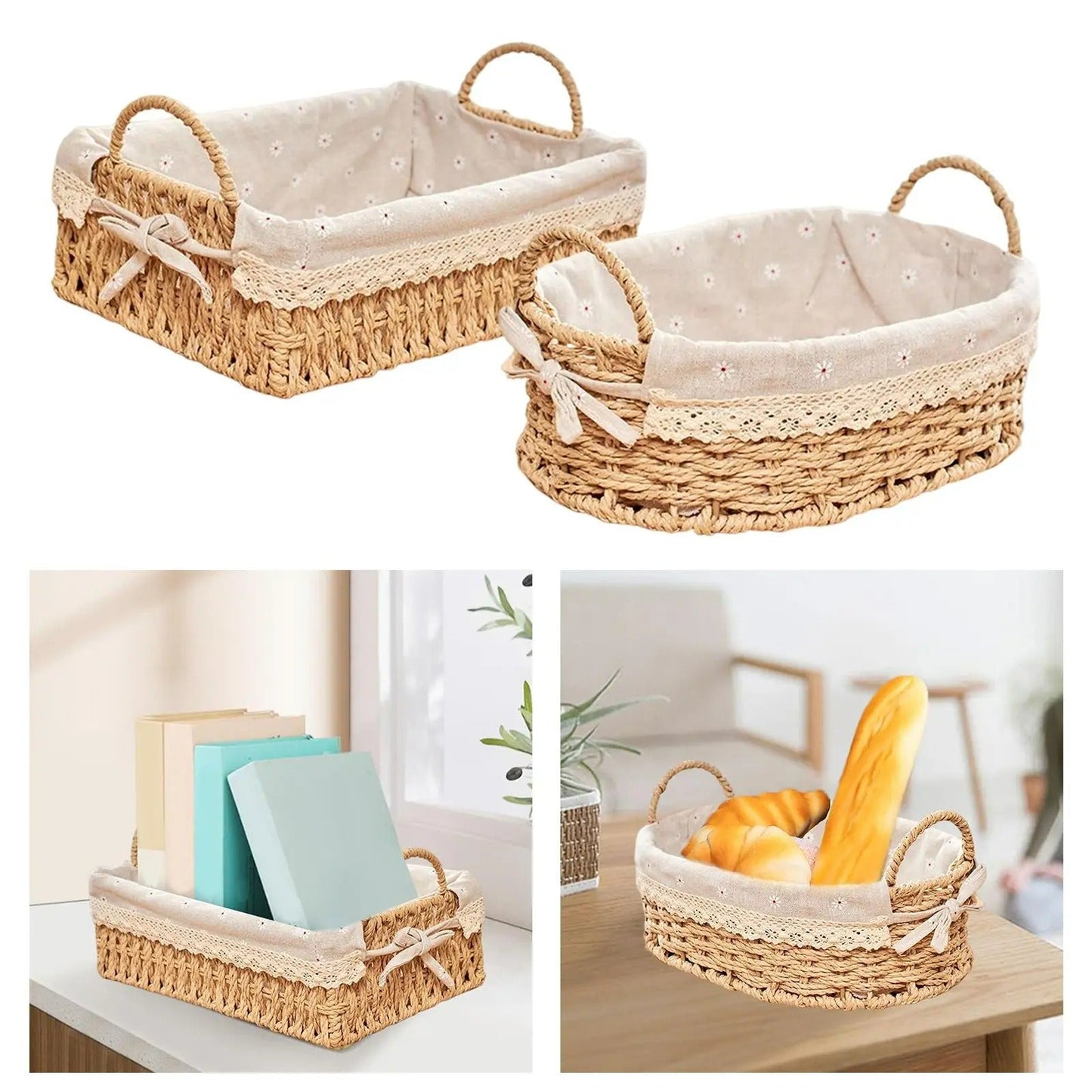 LushBasket™ | Handwoven storage baskets with handles