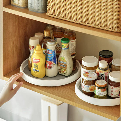 Turna™ | Round Kitchen Turntable Organizer with 2 Tiers