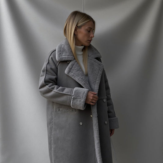 Luxeon™ | Elegant winter coat made of high-quality suede