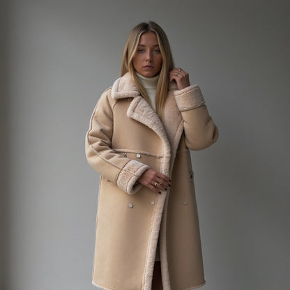 Luxeon™ | Elegant winter coat made of high-quality suede