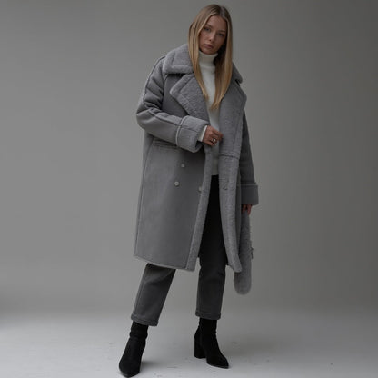 Luxeon™ | Elegant winter coat made of high-quality suede
