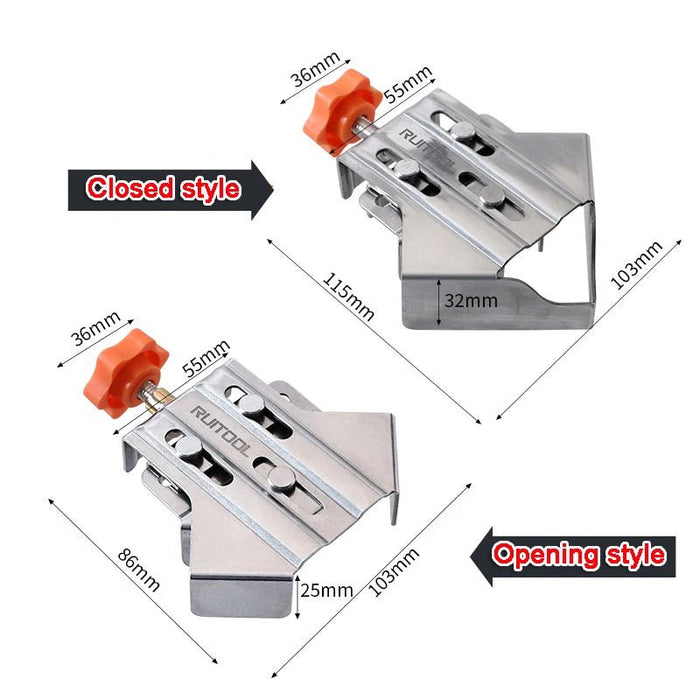 CornerClamps™ | 4-piece set of stainless steel angle clamps