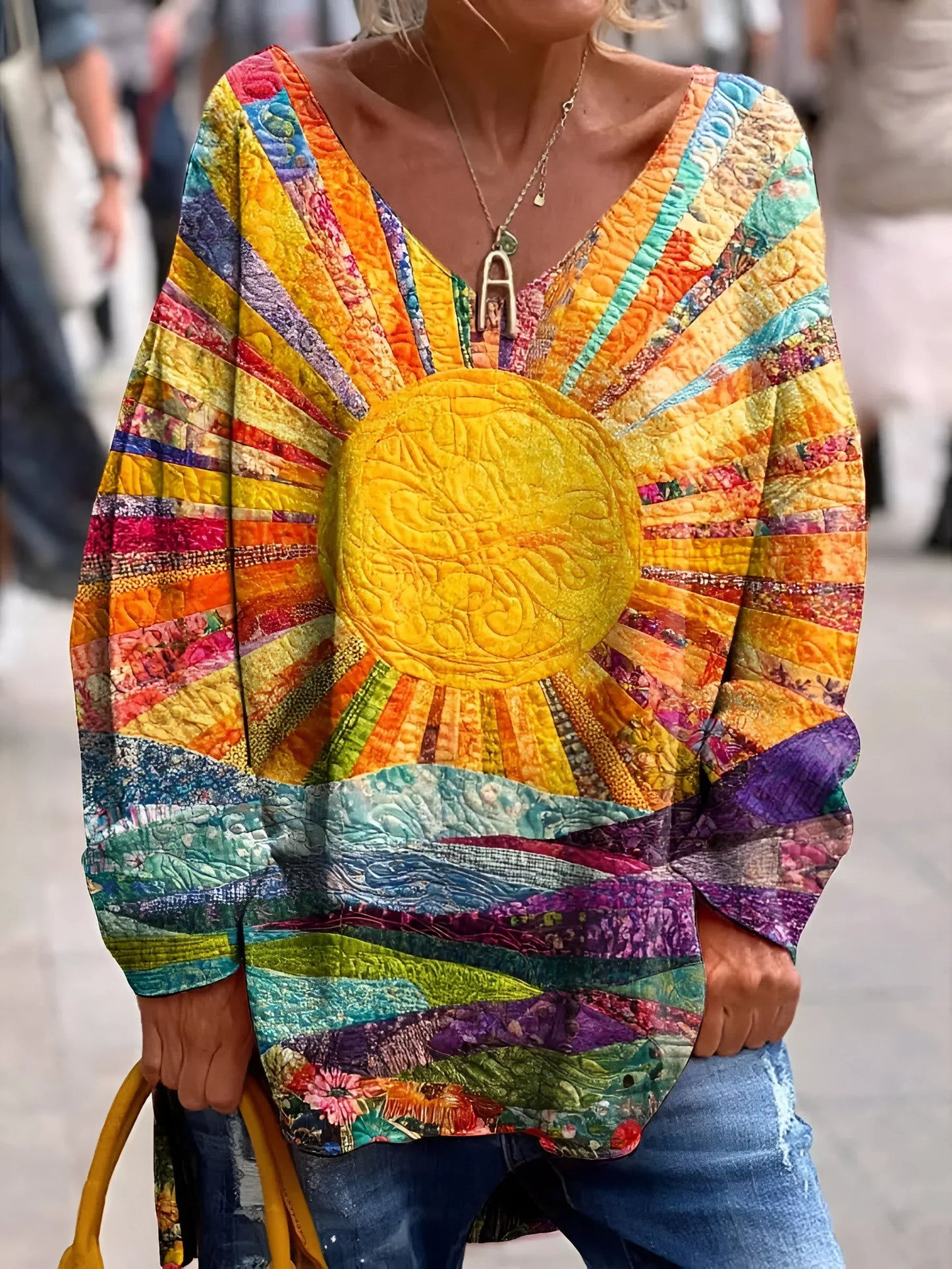 Elisa™ – Colorful, cheerful blouse for women