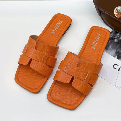 Slide™ | PU leather bale sandals 