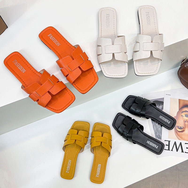 Slide™ | PU leather bale sandals 