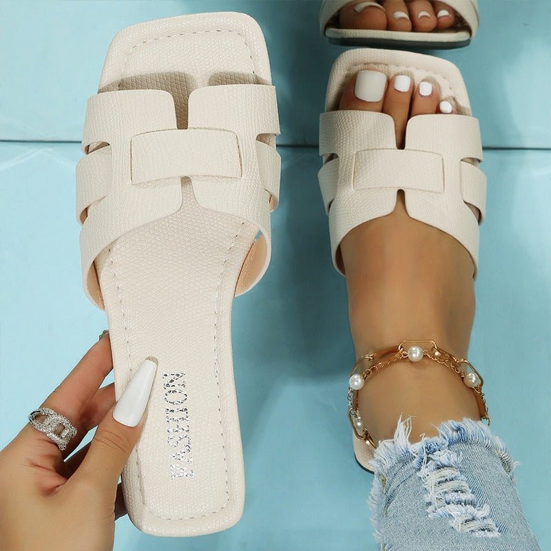 Slide™ | PU leather bale sandals 