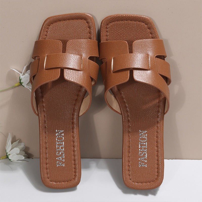 Slide™ | PU leather bale sandals 