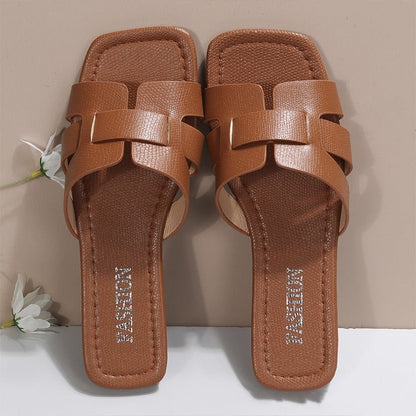 Slide™ | PU leather bale sandals 