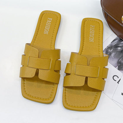 Slide™ | PU leather bale sandals 