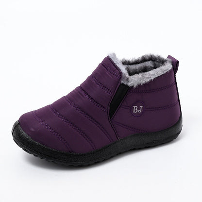 Ebeek™ Winter Female Slip On Flat Casual Shoes Waterproof