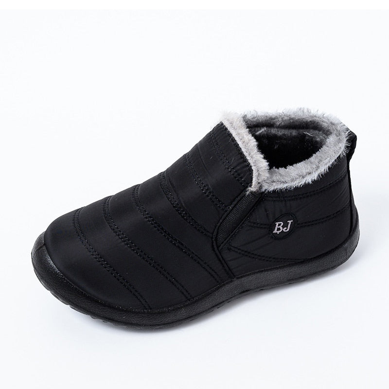 Ebeek™ Winter Female Slip On Flat Casual Shoes Waterproof
