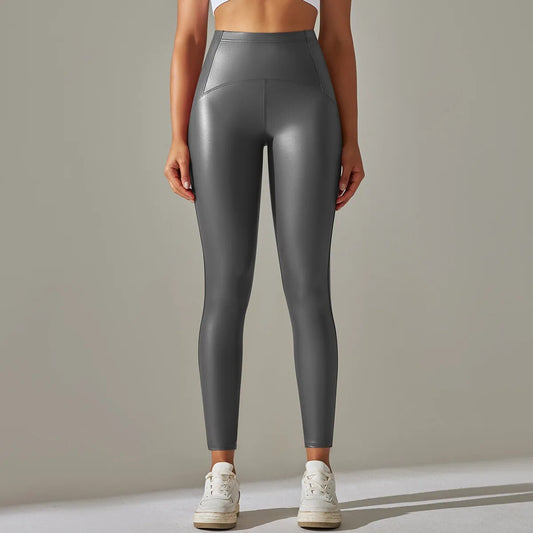 Woolenova™ | Simple elegance and comfort in leather leggings