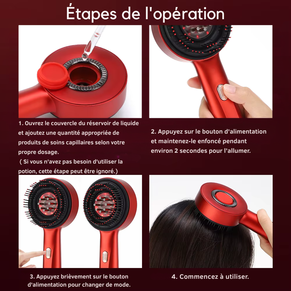 RedWave™ – Massaging Scalp Brush 
