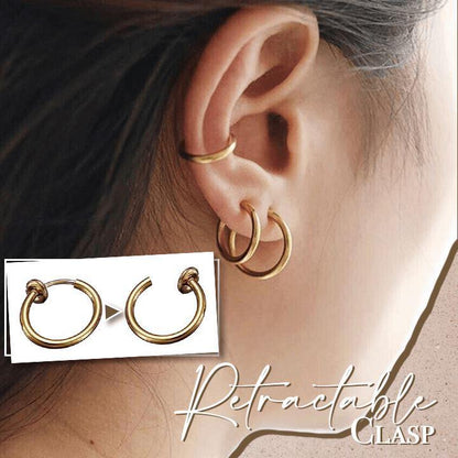2 pieces | Glamora™ - Retractable earrings