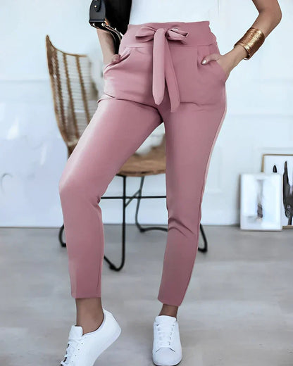Dagny™ – Slim Fit Trousers with Belt for Office &amp; Everyday Wear 