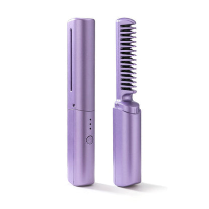 HairGlam™️ | 2 in 1 electric comb / curling iron and straightener