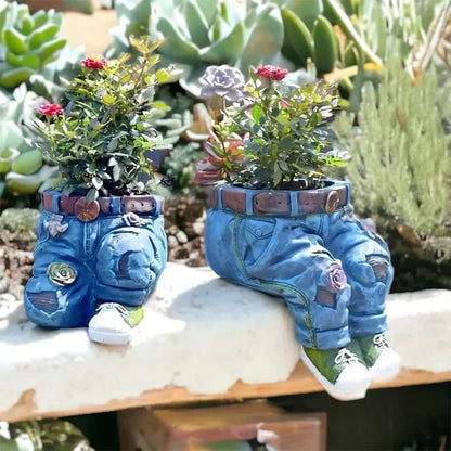 BloomPants™ | Creative 3D denim flowerpot design