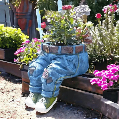 BloomPants™ | Creative 3D denim flowerpot design